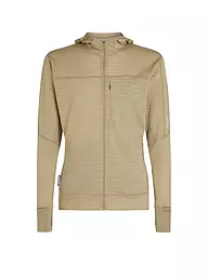 ICEBREAKER | Veste polaire homme Real Fleece 300 Merino à capuche | Beige