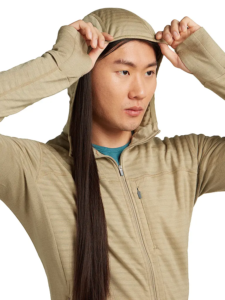 ICEBREAKER | Veste polaire homme Real Fleece 300 Merino à capuche |