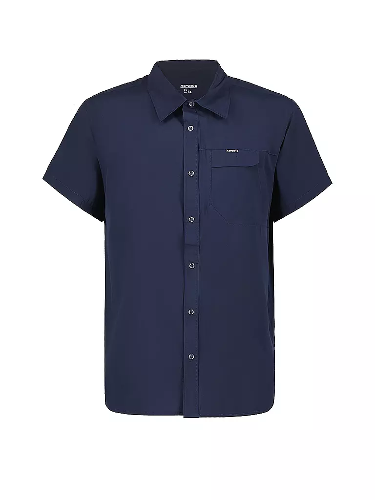 ICEPEAK | Chemise Burns pour homme | Bleu foncé