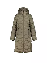 ICEPEAK | Damen Iso Wintermantel Hoodie | Olive