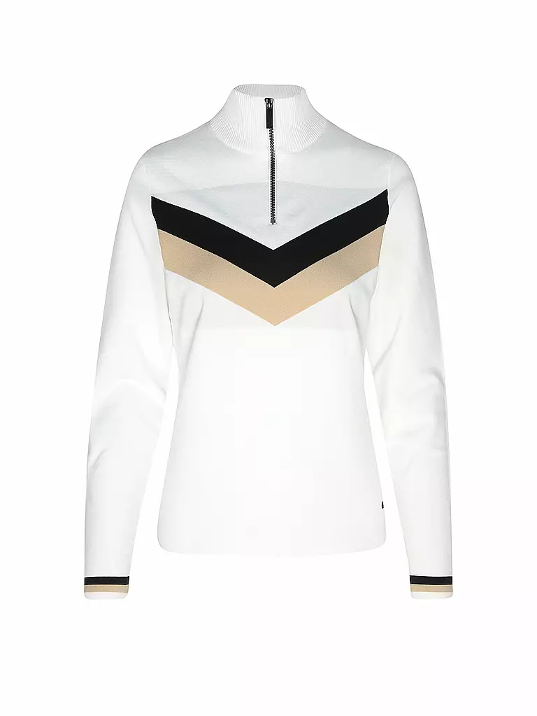 ICEPEAK | Damen Unterzieh Zipshirt Elwell | Blanc