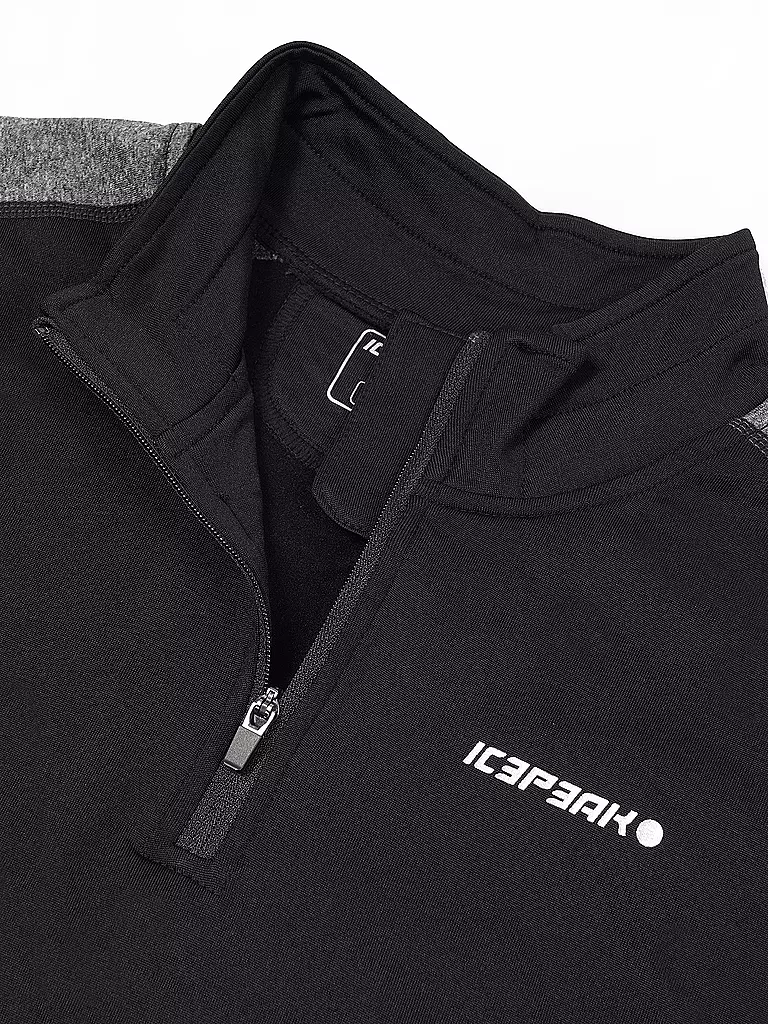 ICEPEAK | Kinder Unterzieh Zipshirt Fleminton Jr | Noir