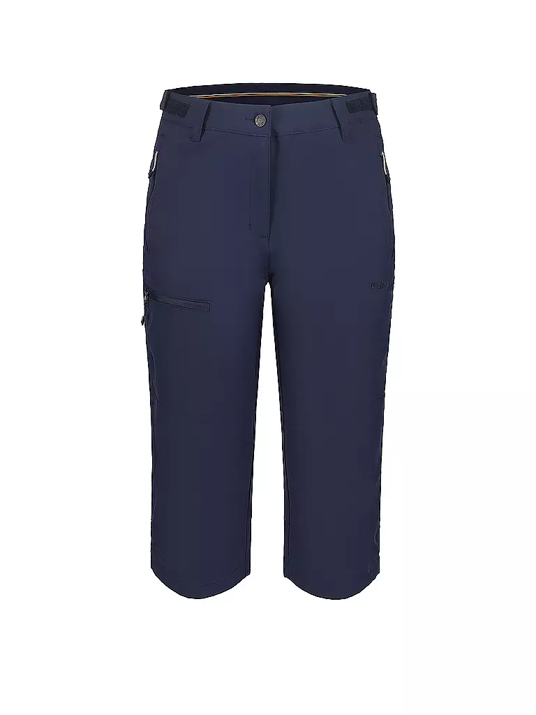 ICEPEAK | Short Capri 3/4 Beattie pour femme | Bleu foncé