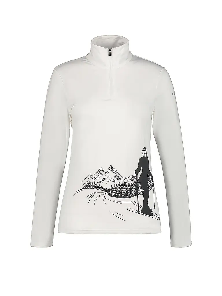 ICEPEAK | Sous-pull zippé Ellenton pour femme | Blanc