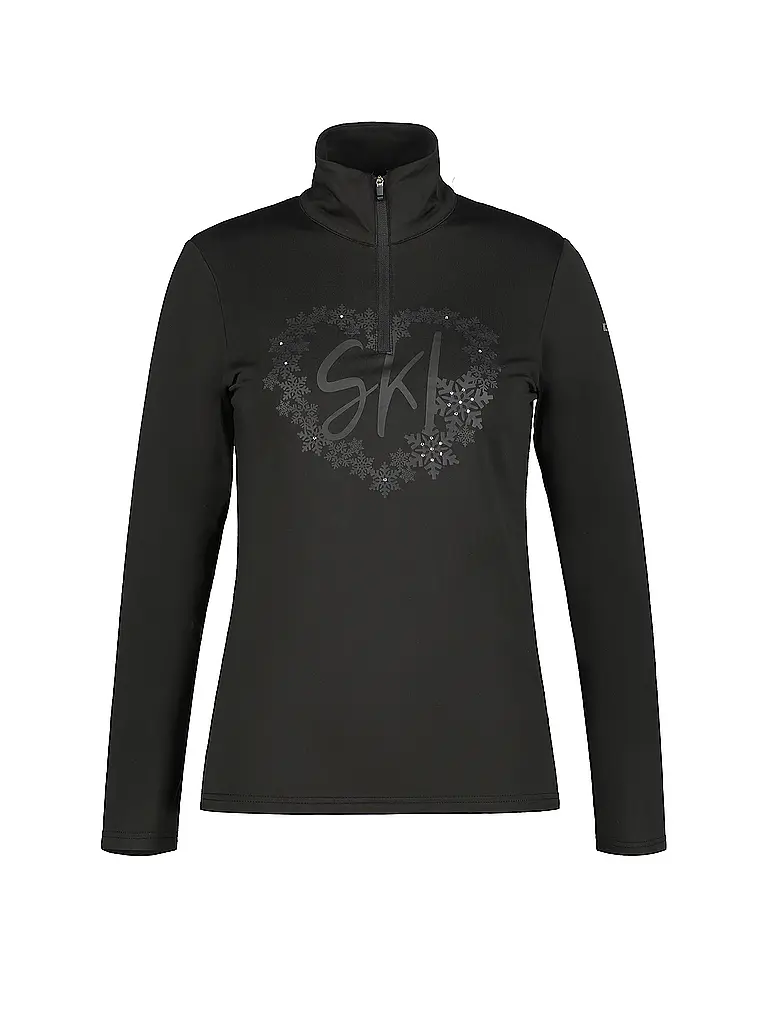 ICEPEAK | Sous-pull zippé Ellenton pour femme | Noir