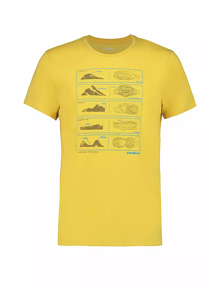 ICEPEAK | T-shirt de sport pour homme Beeville | Jaune
