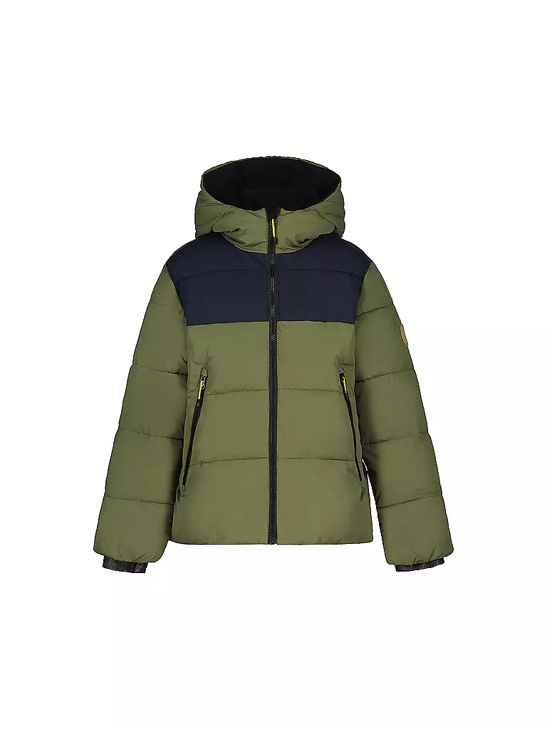 ICEPEAK | Veste d'hiver pour enfants Kenmare à capuche | Olive