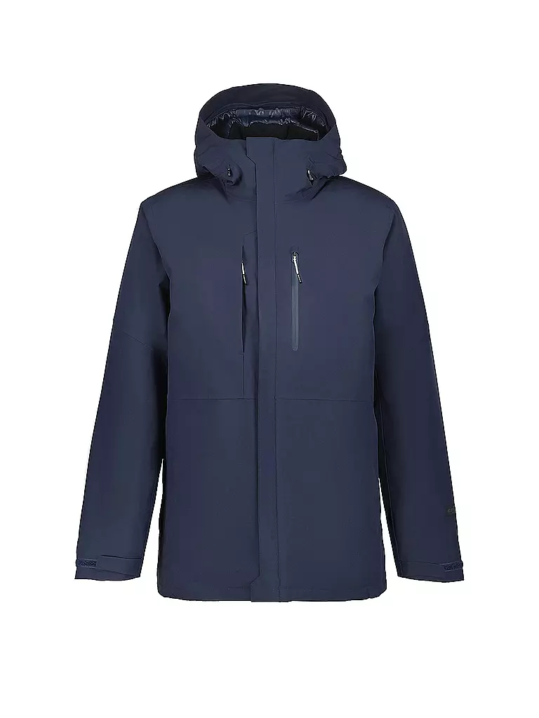 ICEPEAK | Veste d'hiver pour homme Bakerhill à capuche | Bleu foncé