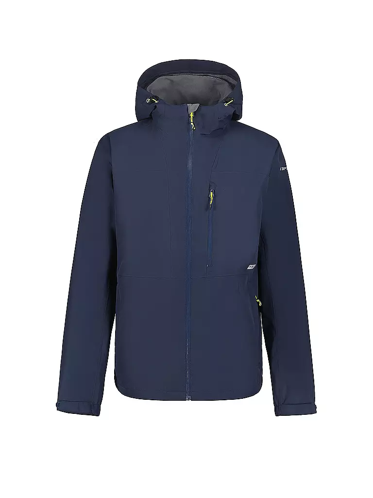 ICEPEAK | Veste de randonnée homme Bangs 2L à capuche | Bleu foncé