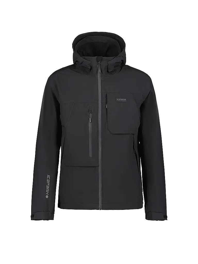 ICEPEAK | Veste de randonnée pour homme Brandt | Noir