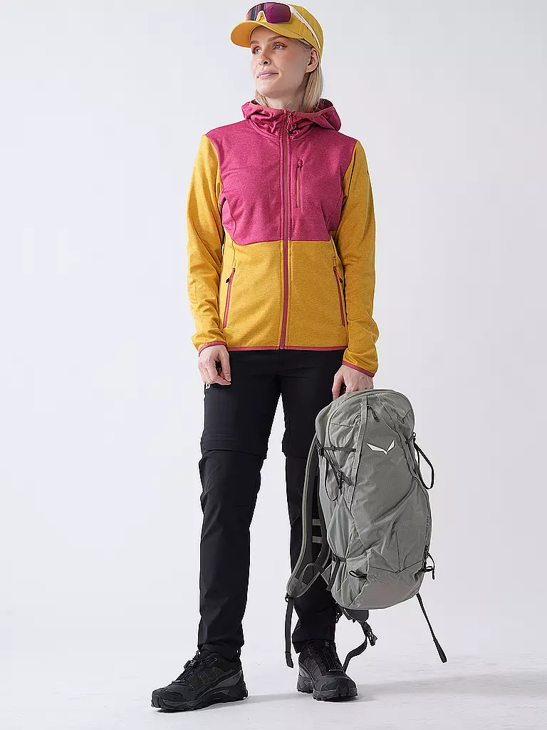 ICEPEAK | Veste polaire à capuche Banks pour femmes | Moutarde