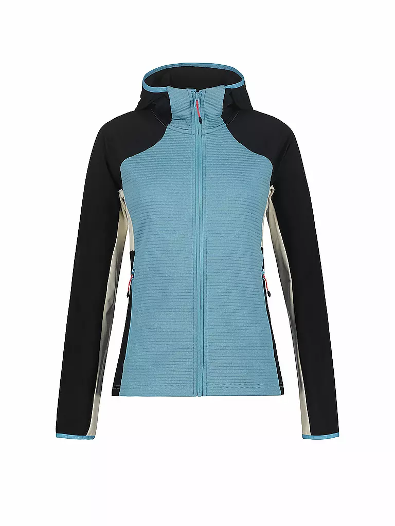 ICEPEAK | Veste polaire à capuche Basile pour femmes | Bleu clair