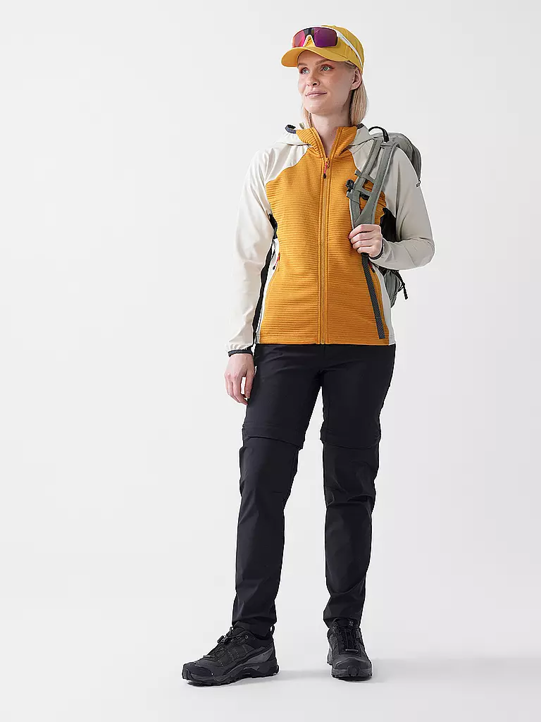 ICEPEAK | Veste polaire à capuche Basile pour femmes | Moutarde