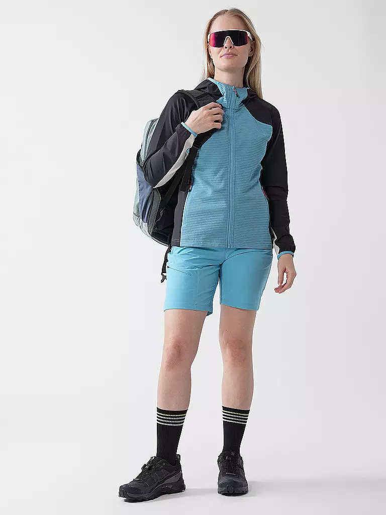 ICEPEAK | Veste polaire à capuche Basile pour femmes | Bleu clair