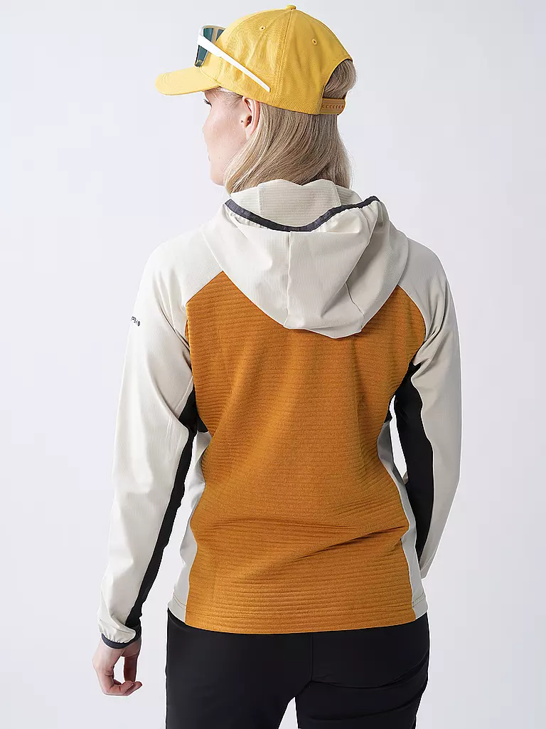 ICEPEAK | Veste polaire à capuche Basile pour femmes | Moutarde