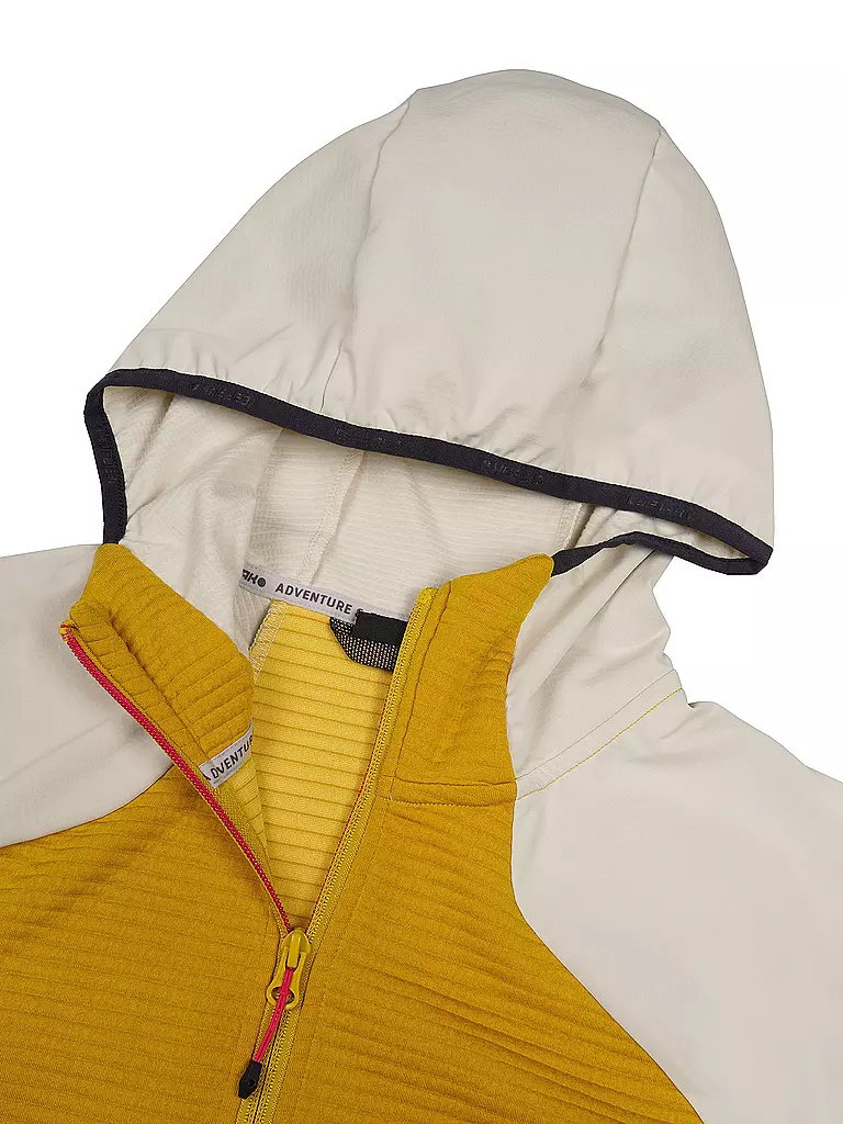 ICEPEAK | Veste polaire à capuche Basile pour femmes | Moutarde