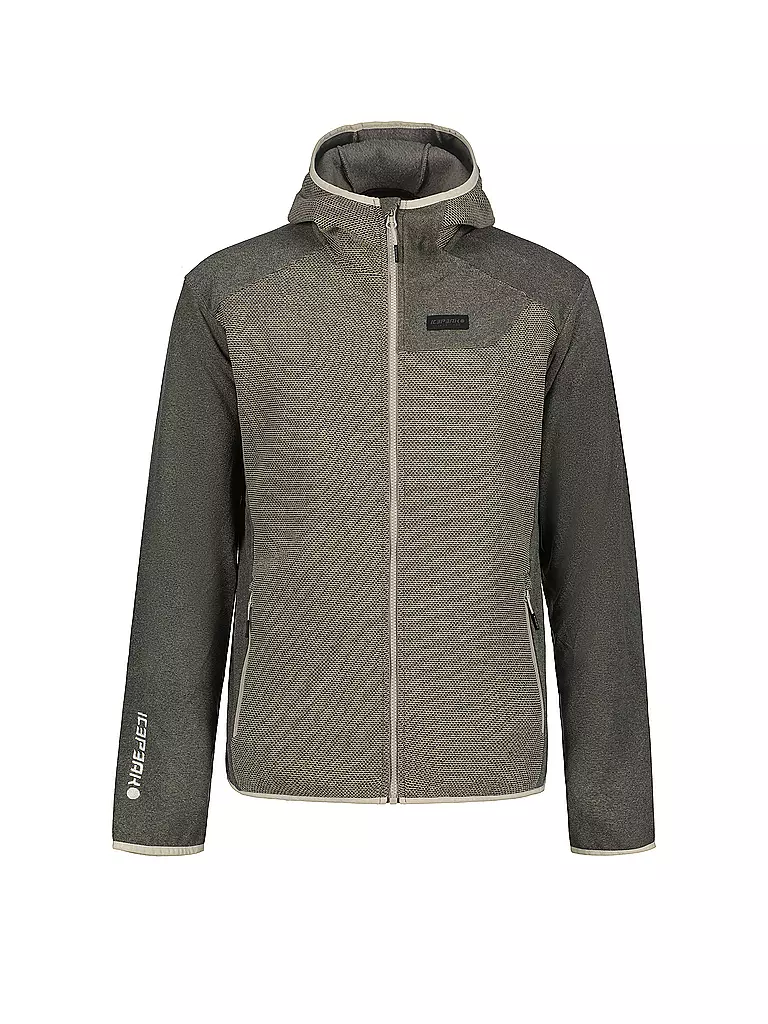 ICEPEAK | Veste polaire à capuche Bolivar pour homme | Marron clair