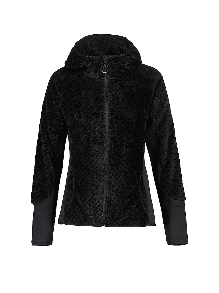 ICEPEAK | Veste polaire à capuche Daisetta pour femmes | Noir