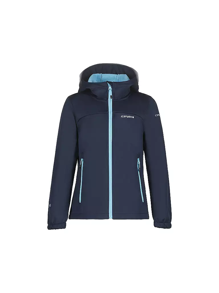ICEPEAK | Veste softshell fille Kobryn JR à capuche | Bleu foncé