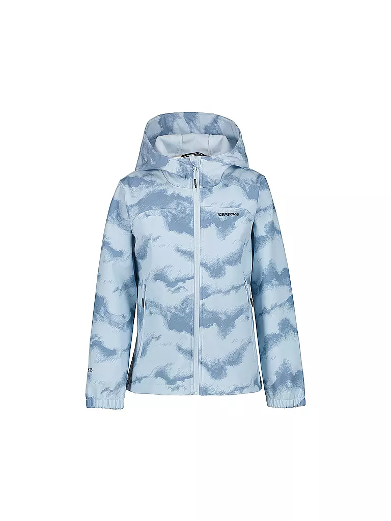 ICEPEAK | Veste softshell fille Kobryn JR à capuche | Bleu clair