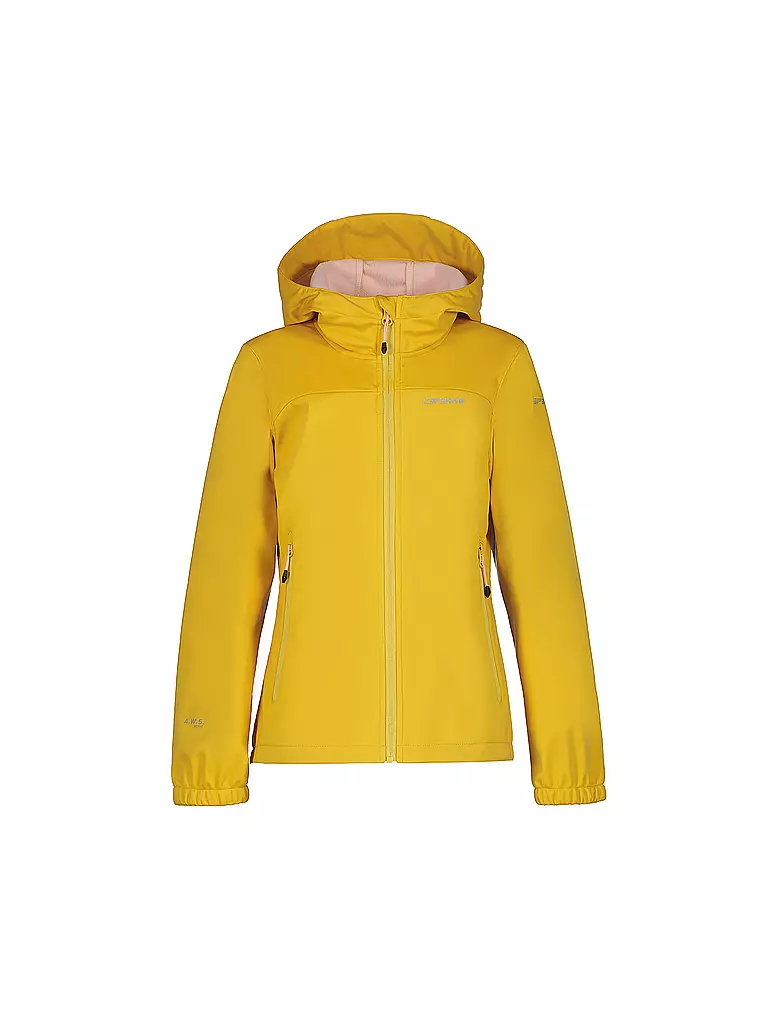 ICEPEAK | Veste softshell pour fille Kleve JR à capuche | Moutarde