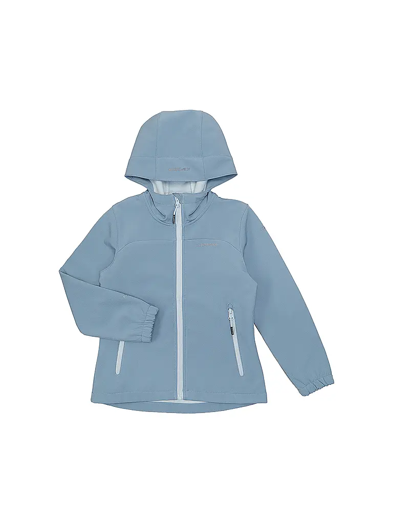 ICEPEAK | Veste softshell pour fille Korby Jr à capuche | Bleu clair