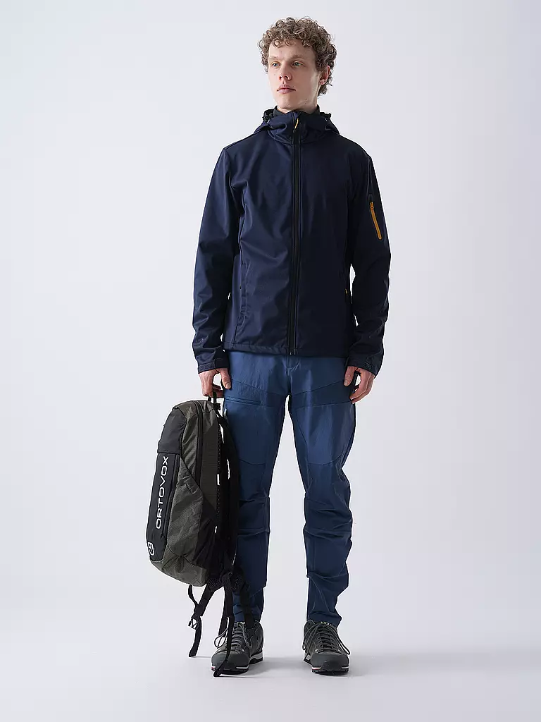 ICEPEAK | Veste softshell pour homme Brinsmade à capuche | Bleu foncé