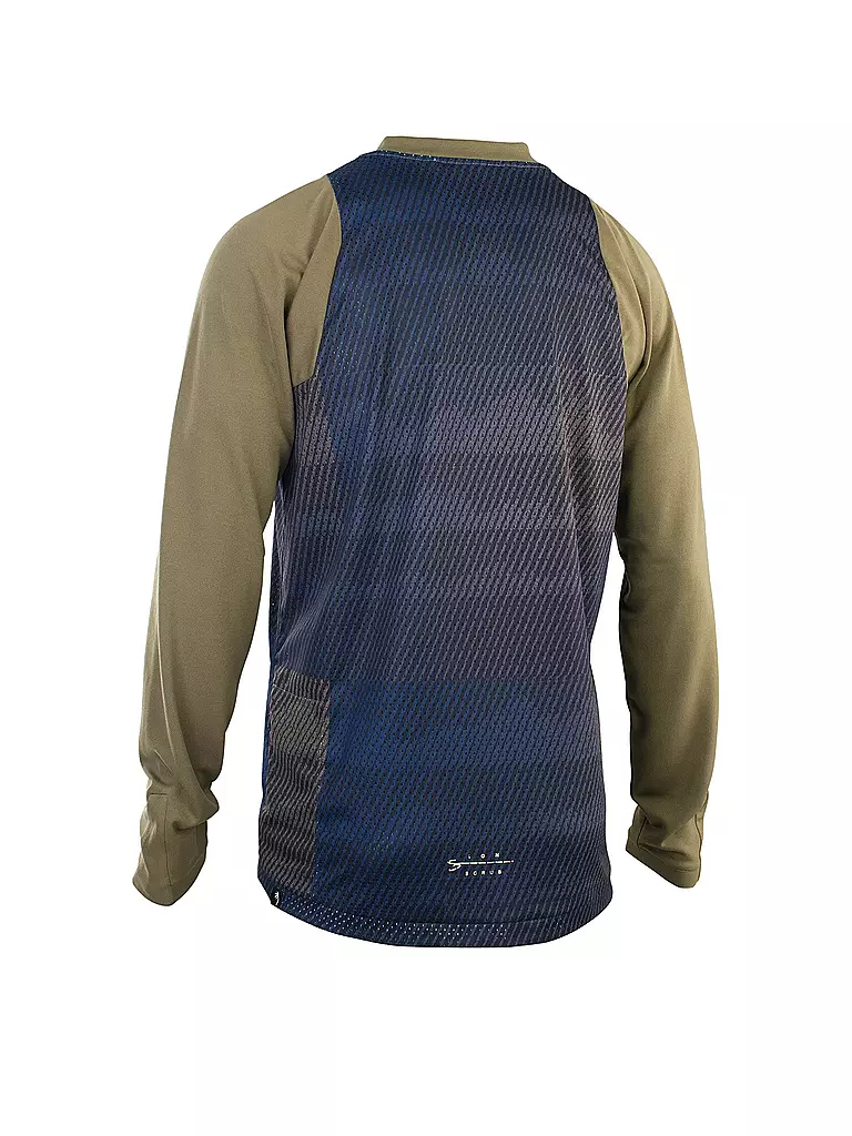 ION | Herren MTB-Shirt Scrub LS | Olive