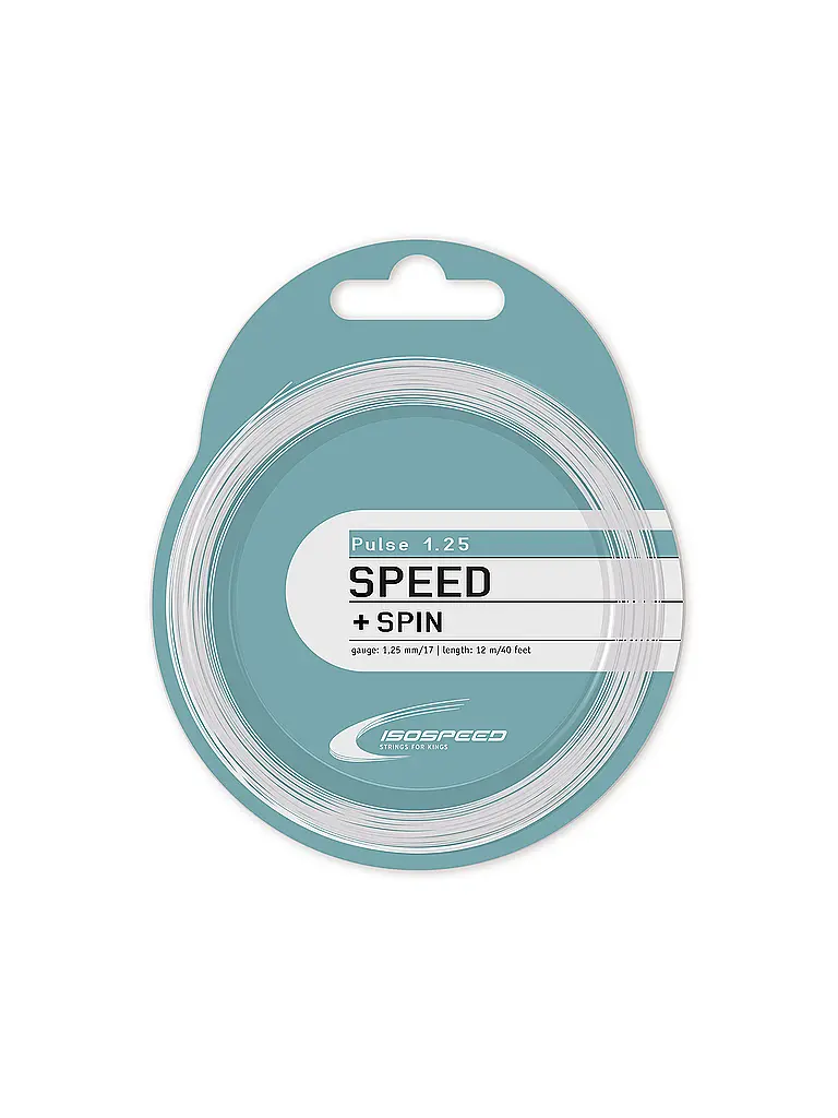 ISO SPEED | Cordage de tennis Pulse Speed + Spin | Blanc
