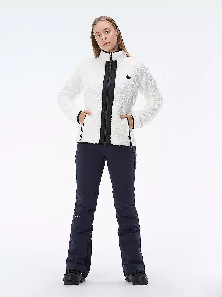 J.LINDEBERG | Damen Unterziehjacke Juniper Pile | Blanc