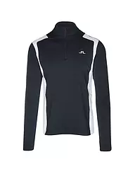 J.LINDEBERG | Herren Unterzieh Zipshirt Lukas Quarter | Bleu foncé