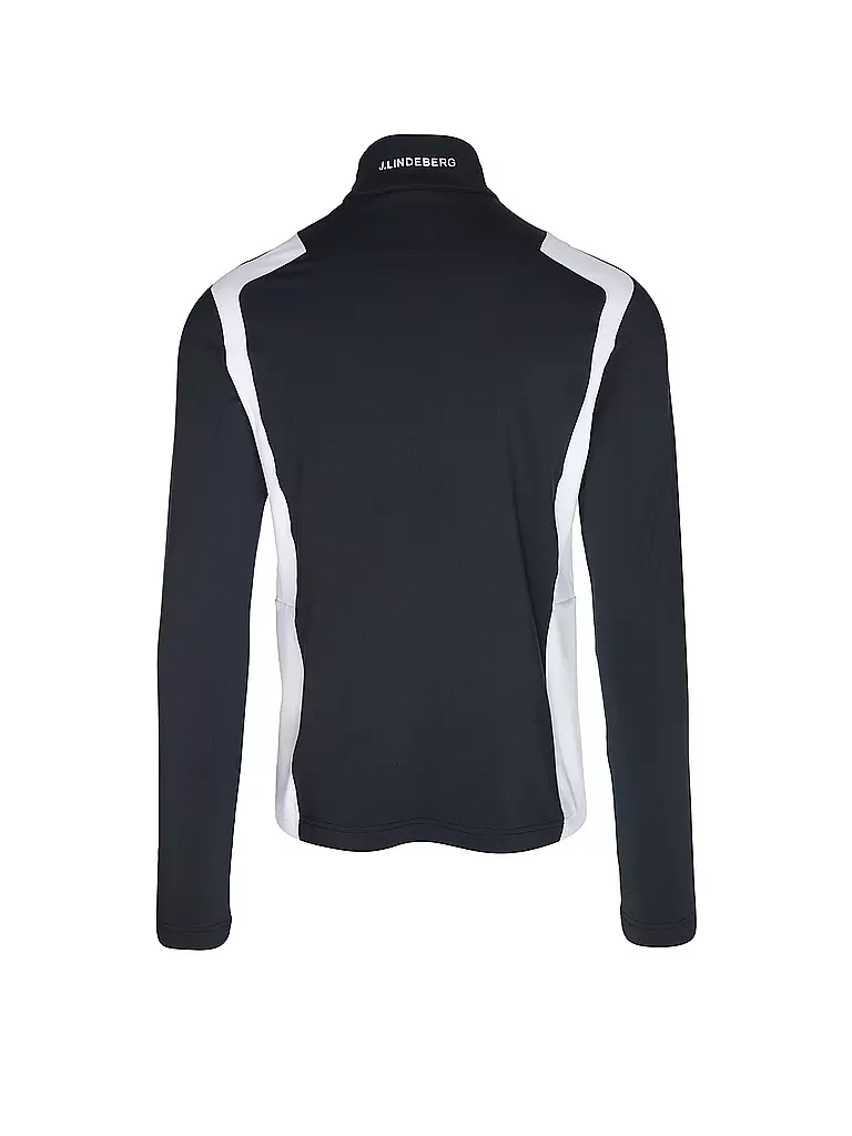 J.LINDEBERG | Herren Unterzieh Zipshirt Lukas Quarter | Bleu foncé
