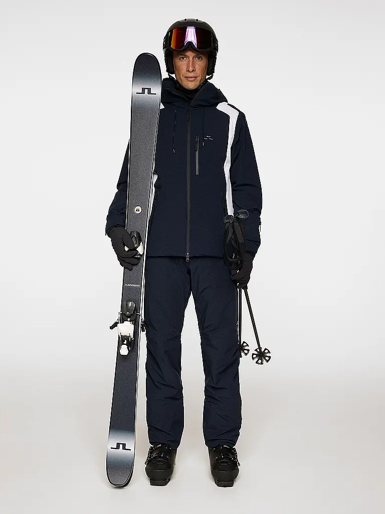 J.LINDEBERG | Pantalon de ski homme Alta à bretelles | Bleu foncé