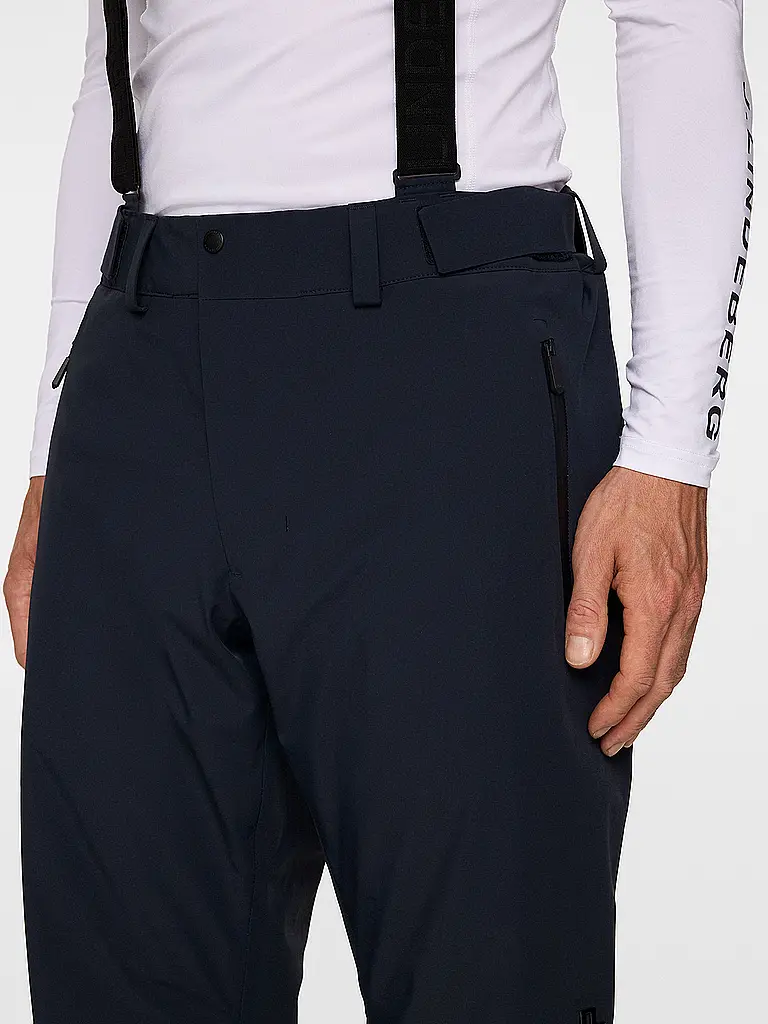J.LINDEBERG | Pantalon de ski homme Alta à bretelles | Bleu foncé