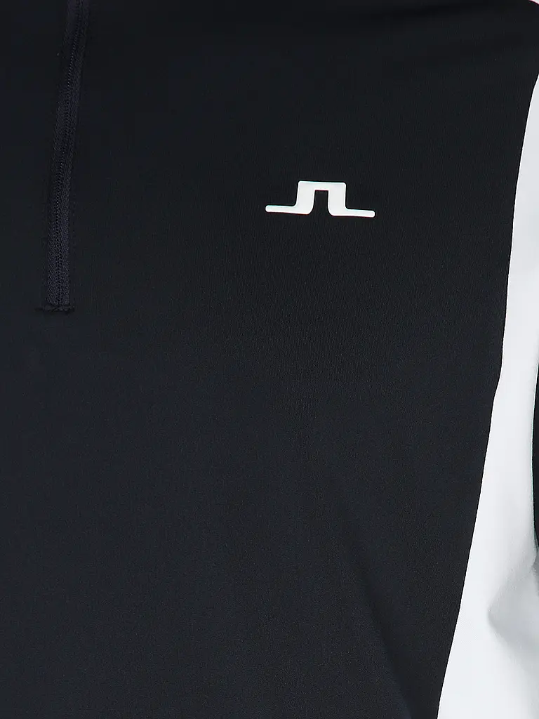 J.LINDEBERG | Sous-pull zippé homme Lukas Quarter Zip Mid Layer | Bleu foncé