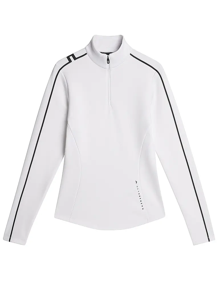 J.LINDEBERG | Sous-pull zippé pour femme Nefe Quarter Zip Mid Layer | Blanc