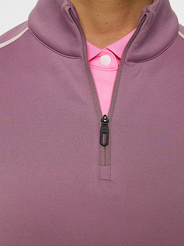 J.LINDEBERG | Sous-pull zippé pour femme Nefe Quarter Zip Mid Layer | Lilas
