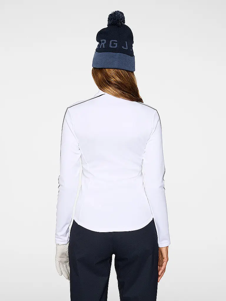 J.LINDEBERG | Sous-pull zippé pour femme Nefe Quarter Zip Mid Layer | Blanc