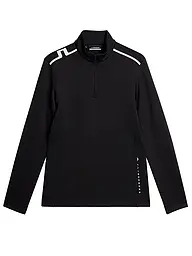 J.LINDEBERG | Sous-pull zippé pour femme Vinnie Quarter Zip Mid Layer | Noir