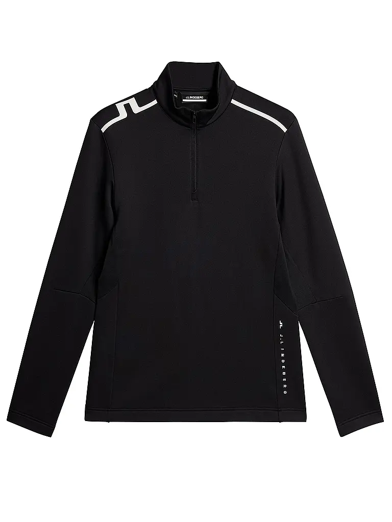 J.LINDEBERG | Sous-pull zippé pour femme Vinnie Quarter Zip Mid Layer | Noir