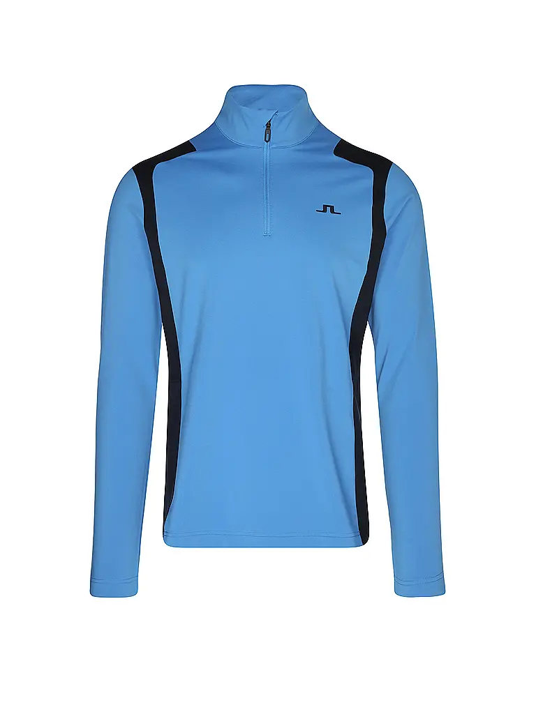 J.LINDEBERG | Sous-pull zippé pour homme Lukas Quarter Zip Mid Layer | Bleu