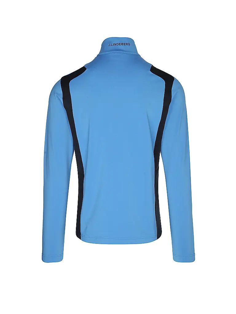J.LINDEBERG | Sous-pull zippé pour homme Lukas Quarter Zip Mid Layer | Bleu