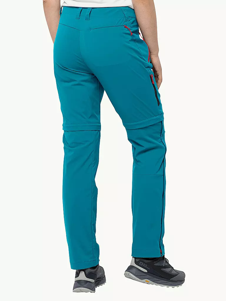JACK WOLFSKIN | Damen Wanderhose Glastal Zip Off | Turquoise