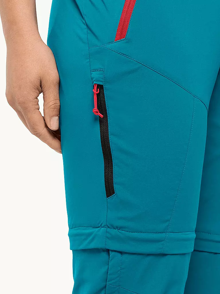 JACK WOLFSKIN | Damen Wanderhose Glastal Zip Off | Turquoise