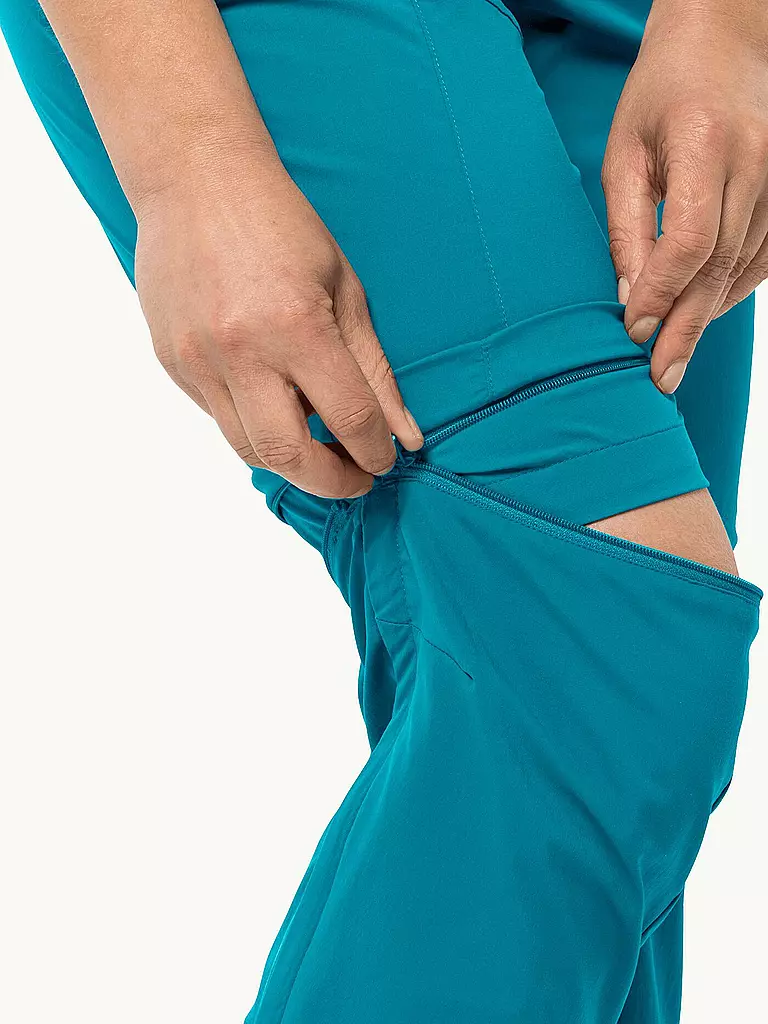 JACK WOLFSKIN | Damen Wanderhose Glastal Zip Off | Turquoise