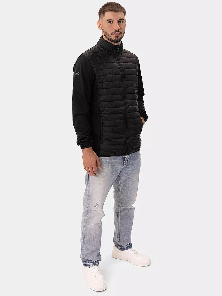 JAKO | Veste de survêtement hybride Premium pour hommes | Noir