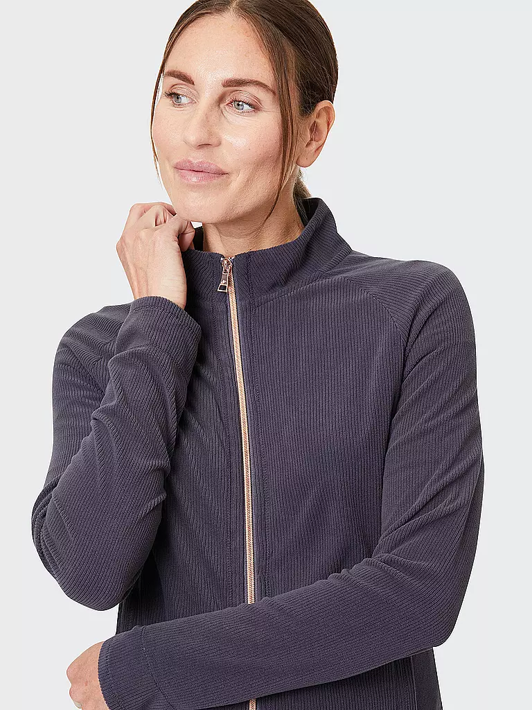 JOY SPORTSWEAR | DAmen Fleecejacke Josy Cord | Bleu foncé