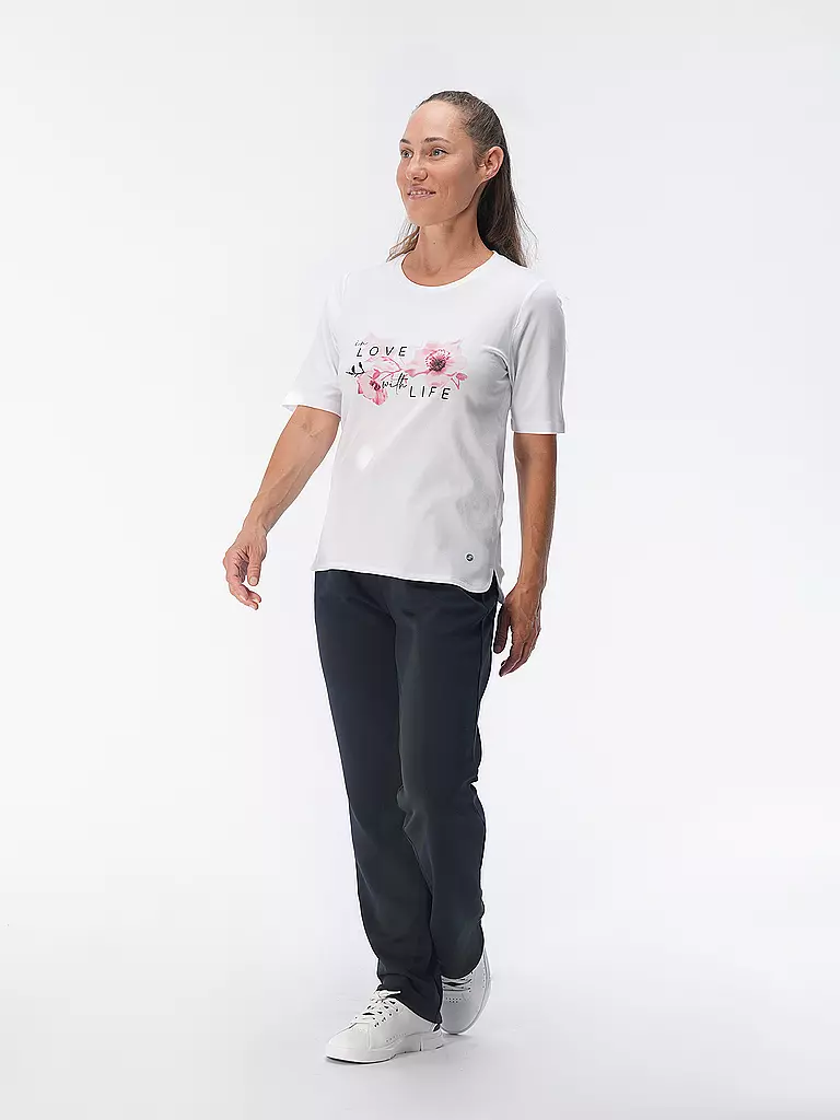 JOY SPORTSWEAR | Damen T-Shirt Luzie in Love with Life | Blanc
