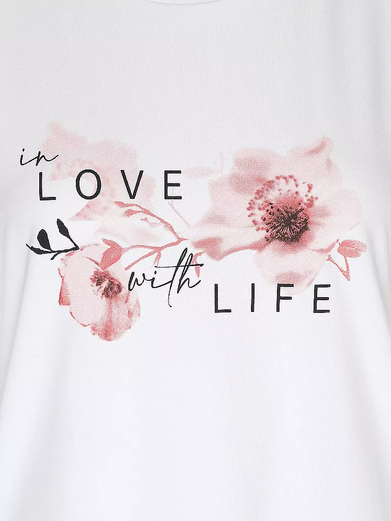 JOY SPORTSWEAR | Damen T-Shirt Luzie in Love with Life | Blanc