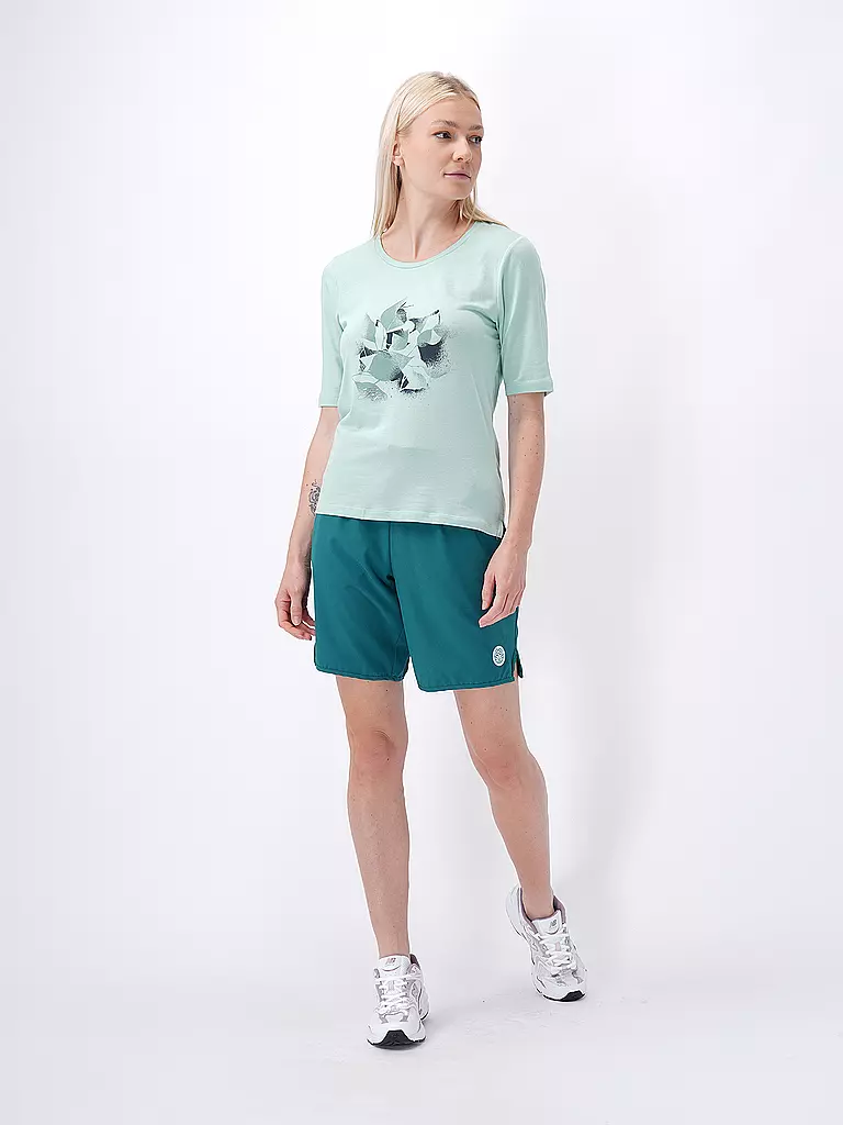 JOY SPORTSWEAR | Damen T-Shirt Melanie Flower Print | Menthe